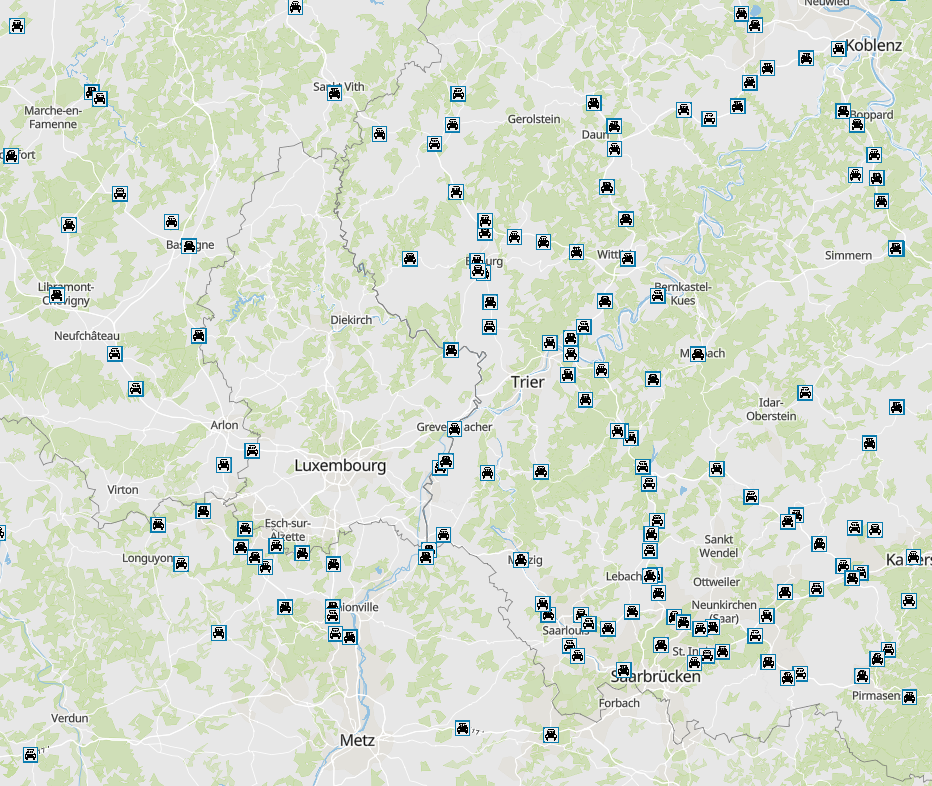 Mitfahrerparkplätze 2021