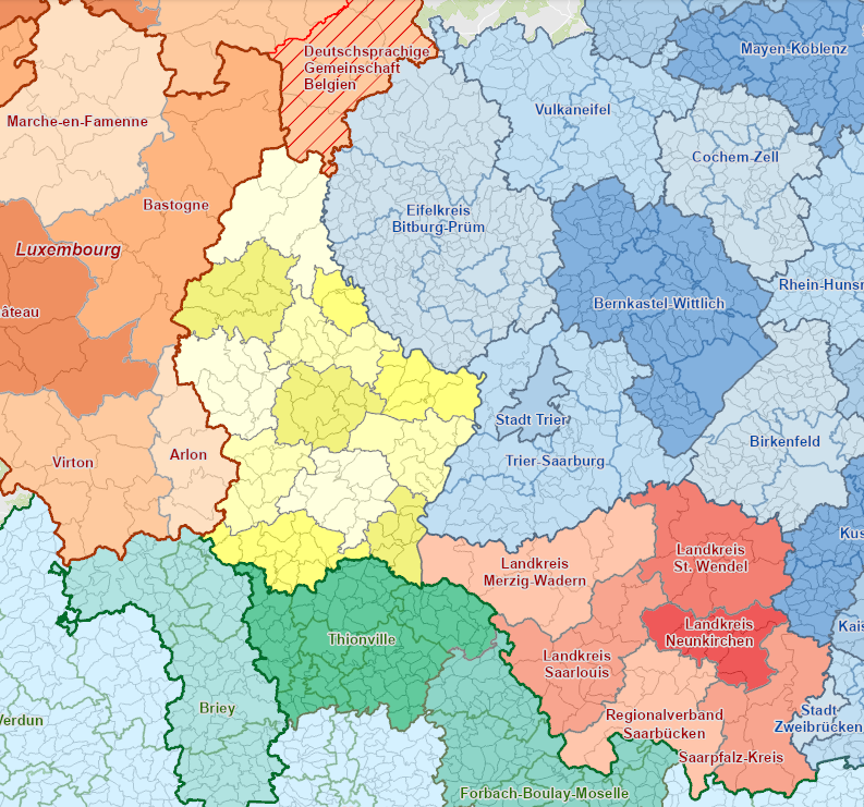 Verwaltungseinheiten 2022 - Neues Fenster