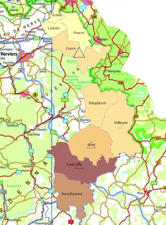 Grenzgänger aus der Deutschsprachigen Gemeinschaft Belgiens nach Luxemburg 2009-2017 auf der Kartenanwendung - Neues Fenster