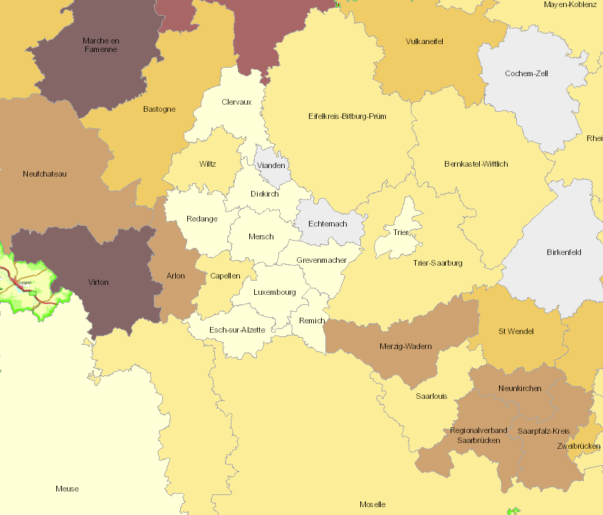 Ökologischer Landbau (2016-2017) auf der Kartenanwendung - Neues Fenster