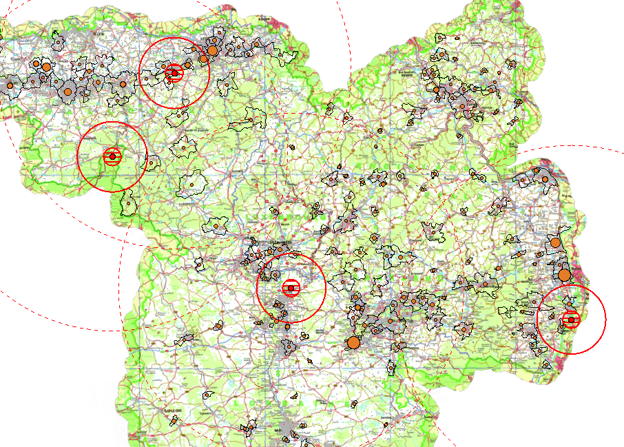 SEVESO-Einrichtungen und Kernkraftwerke 2018 auf der Kartenanwendung - Neues Fenster