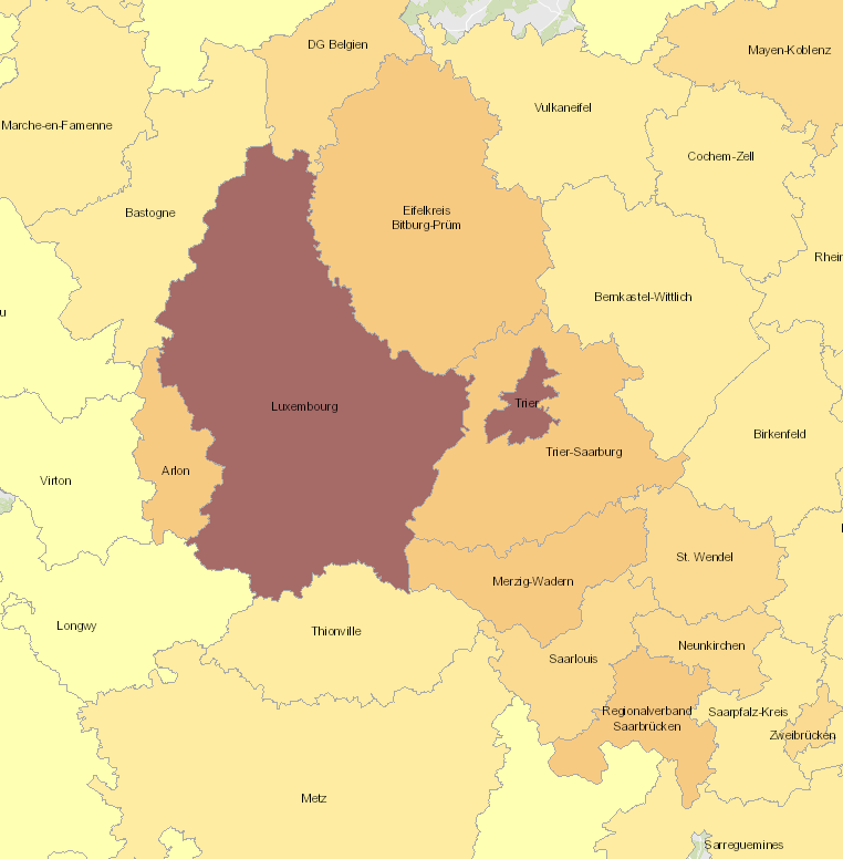 Anteil der 20-64 Jährigen 2019 auf der Kartenanwendung