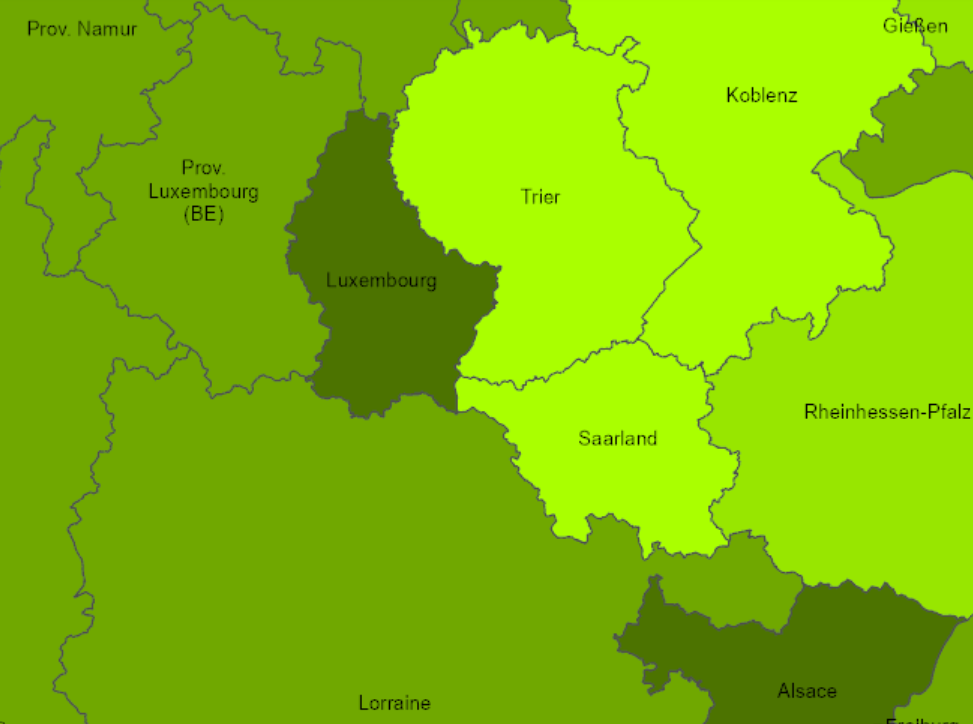 Anteil der Bevölkerung (25 bis 34 Jahre) mit einem Hochschulabschluss 2024 auf der Kartenanwendung