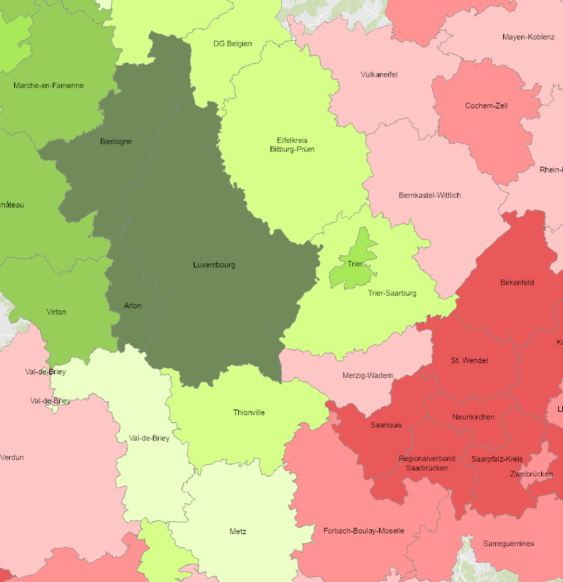 Bevölkerungsentwicklung 20-64 Jahre 2000-2023 auf der Kartenanwendung