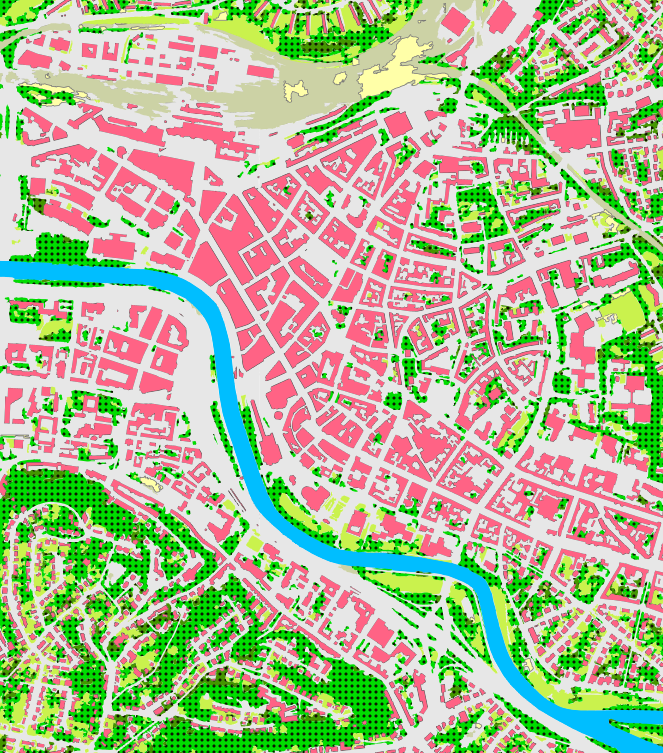 Landbedeckung Saarland auf dem deutschen Geoportal