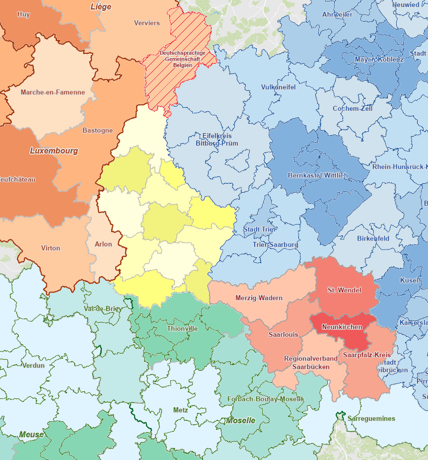 Entités administratives 01/2024 sur l'application cartographique - Nouvelle fenêtre