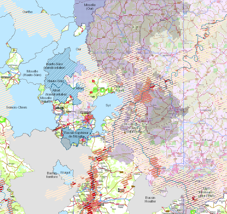 Aléa d'inondation et gestion des cours d'eau 2018 sur l'application cartographique