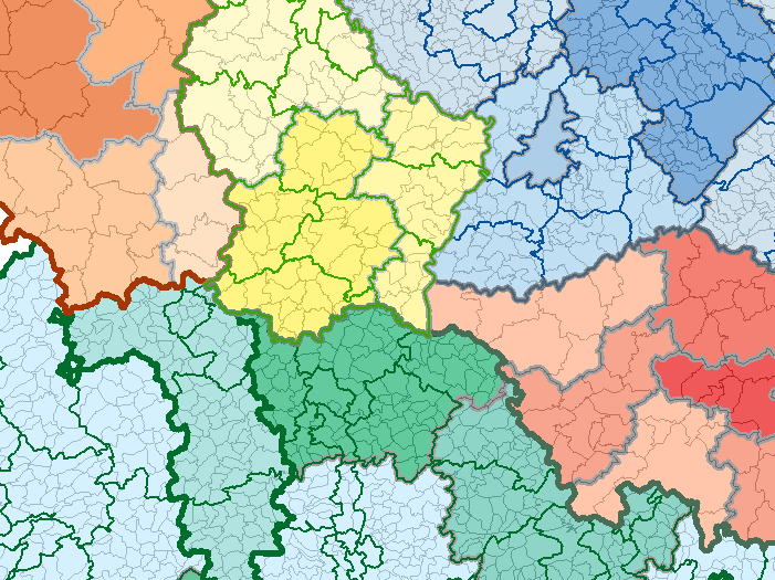 Entités administratives 08/2015 sur l'application cartographique - Nouvelle fenêtre