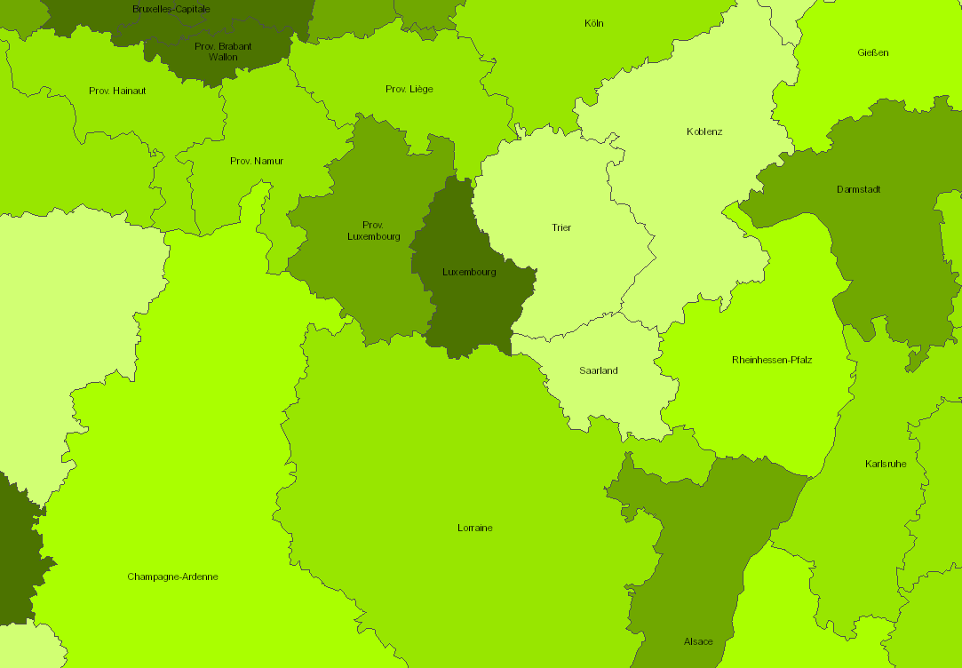 Part de la population (30-34 ans) titulaire d'un diplôme de l'enseignement supérieur en 2016 sur l'application cartographique