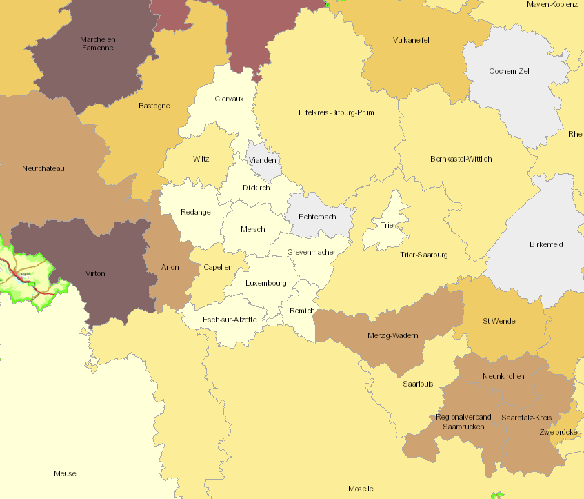 Agriculture biologique (2016-2017) sur l'application cartographique