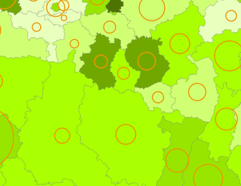 Nuitées touristiques en 2022 sur l'application cartographique - Nouvelle fenêtre