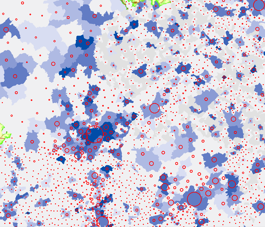 Emploi au lieu de travail par commune 2016 sur l'application cartographique - Nouvelle fenêtre