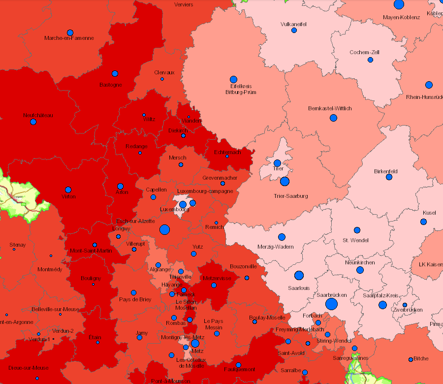 Population âgée de moins de 20 ans en 2016 sur l'application cartographique - Nouvelle fenêtre