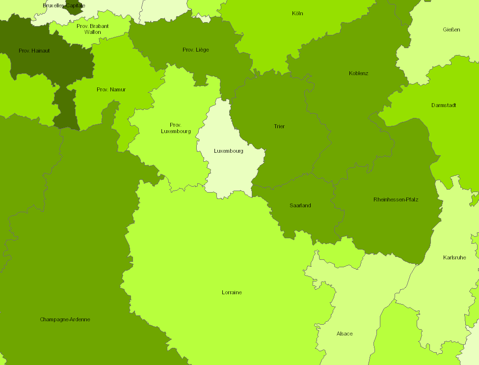 Part des jeunes (18-24 ans) quittant prématurément l'éducation et la formation - moyenne 2013-2017 sur l'application cartographique