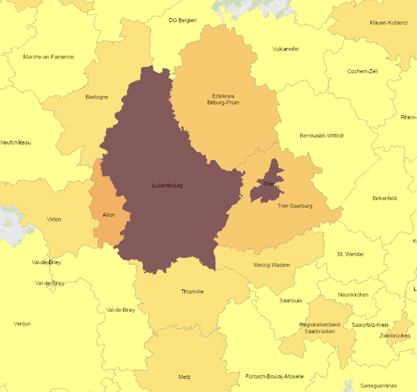 Part de la population de 20 à 64 ans en 2023